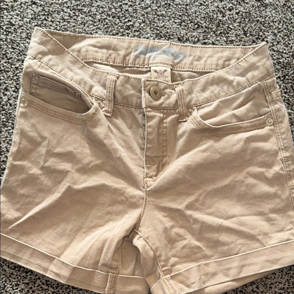 Faded Glory Tan Cargo Shorts Casual Style